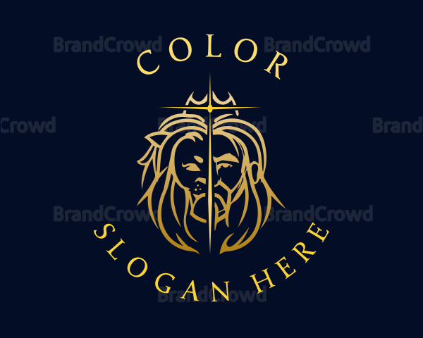 Crown Hunter Lion King Logo