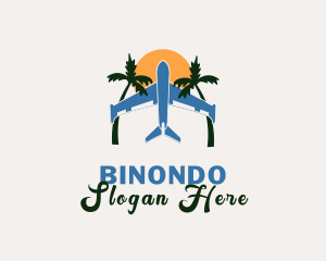 Airplane Summer Vacation Logo