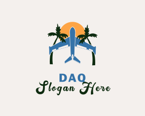 Airport - Airplane Summer Vacation logo design