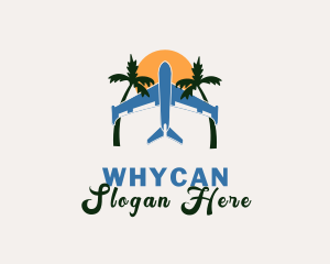 Plane - Airplane Summer Vacation logo design