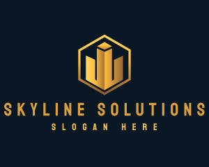 Premium Real Estate Building logo design