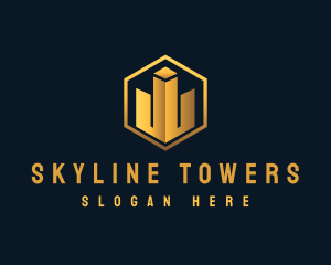 Premium Real Estate Building logo design