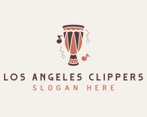 Ethnic Drum Instrument Logo