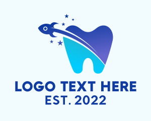 Orthodontic - Rocket Dental Clinic logo design