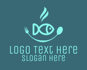 Poke Bowl - Fish Bowl Seafood Restaurant logo design