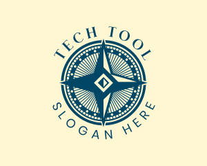 Tool - Compass Tool Emblem logo design