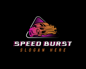 Auto Racing Car Logo