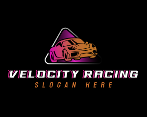 Auto Racing Car logo design