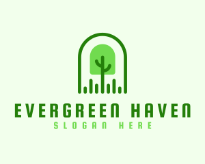 Tree - Tree Grass Shovel logo design