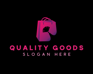 Goods - Makeup Brush Shopping Bag logo design