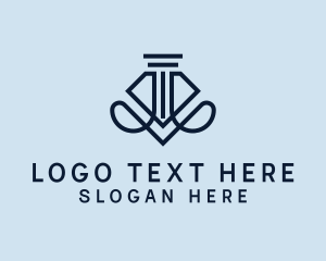 Lawyer - Column Construction Company logo design
