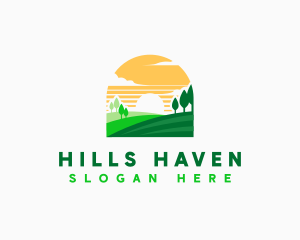 Field Landscaping Property logo design