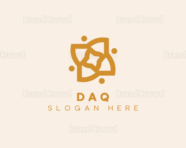 Golden Flower Decor Logo