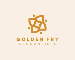 Golden Flower Decor logo design