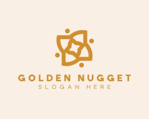 Golden Flower Decor logo design