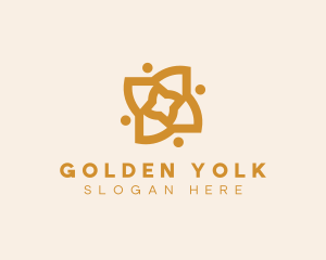 Golden Flower Decor logo design