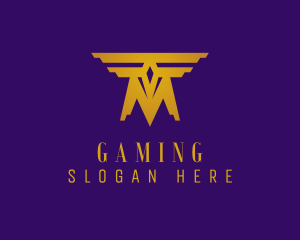 Sigil - Modern Wings Temple Letter M logo design