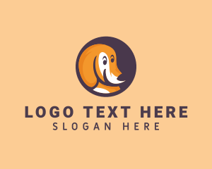 Pet Adoption - Cute Smiling Dog logo design