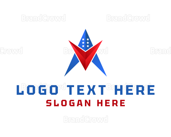 Modern Patriotic Brand Logo