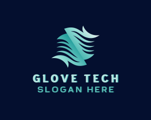 Tech Waves Cyberspace logo design