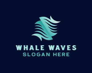 Tech Waves Cyberspace logo design