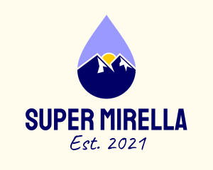 Extract - Outdoor Mountain Droplet logo design