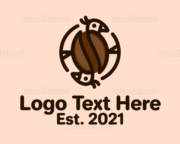 Coffee Bean Bird Logo