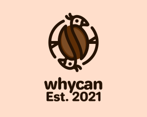 Coffee Farm - Coffee Bean Bird logo design