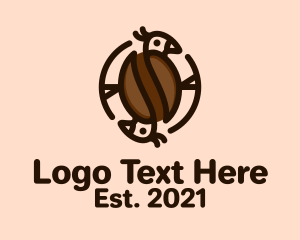 Cocoa - Coffee Bean Bird logo design