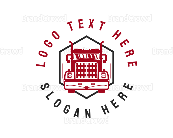 Truck Cargo Logistic Logo