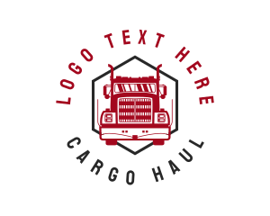 Truck Cargo Logistic logo design