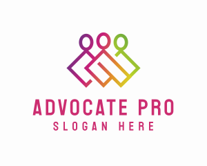 Advocate - Community Wellness Support logo design