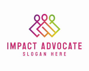 Advocate - Community Wellness Support logo design