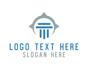 Column - Professional Pillar Compass logo design
