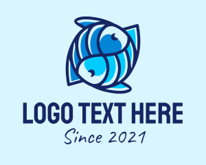 Zodiac - Blue Fish Seafood logo design