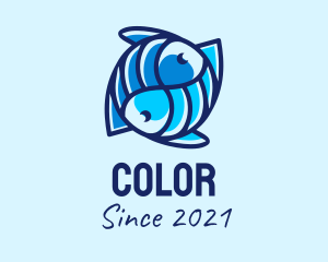 Tilapia - Blue Fish Seafood logo design