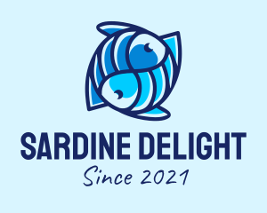 Blue Fish Seafood  logo design