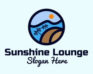 Tropical Surf Wave logo design