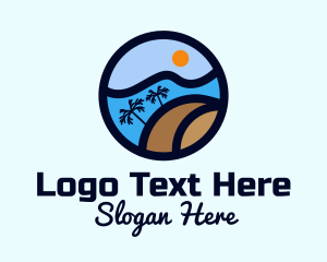 Tropical Surf Wave Logo