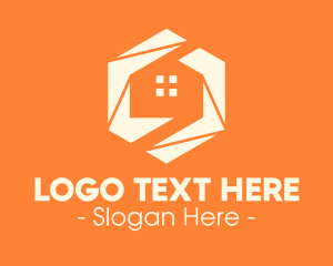 Window - Modern Hexagon Home logo design