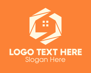 Modern Hexagon Home Logo