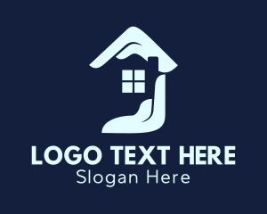 Roofing - Hand Home Builder logo design