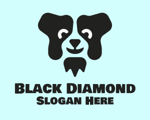 Black - Border Collie Dog logo design