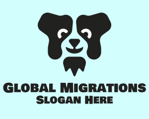 Border Collie Dog logo design