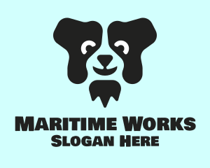 Border Collie Dog logo design