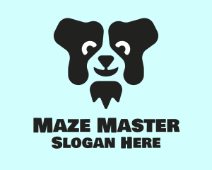 Border Collie Dog logo design