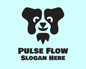 Border Collie Dog logo design