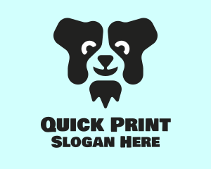 Border Collie Dog logo design