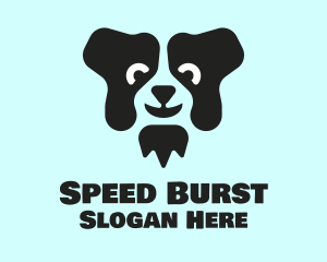 Border Collie Dog logo design