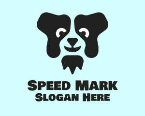 Border Collie Dog logo design